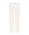 Brunello Cucinelli Five Classic Pockets Denim Trousers In White