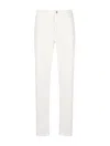 Brunello Cucinelli Men Dyed Denim Trousers Jeans In White