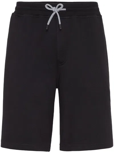 Brunello Cucinelli Straight Leg Bermuda Shorts In Black