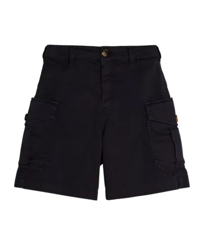 Brunello Cucinelli Straight-leg Cargo Shorts In Black