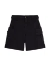 Brunello Cucinelli Stretch-cotton Cargo Shorts In Blue