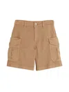 Brunello Cucinelli Straight-leg Cargo Shorts In Brown