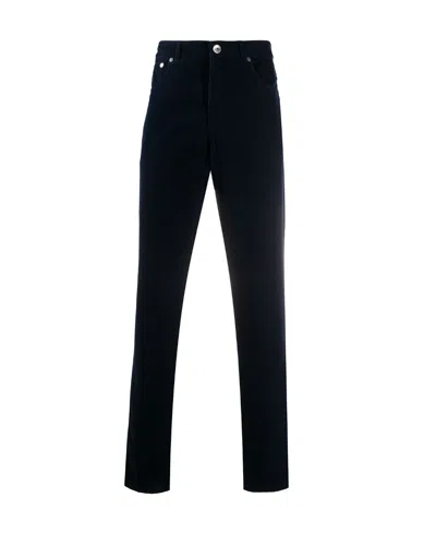 Brunello Cucinelli Straight Leg Corduroy Chinos In Black
