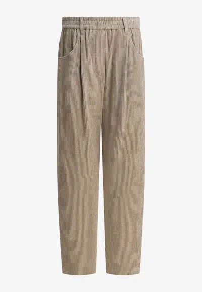 BRUNELLO CUCINELLI STRAIGHT-LEG CORDUROY PANTS