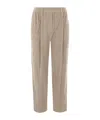 Brunello Cucinelli Straight-leg Corduroy Trousers In Nude