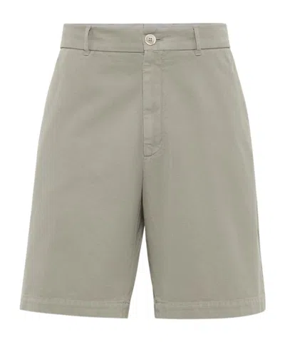BRUNELLO CUCINELLI STRAIGHT-LEG COTTON BERMUDA SHORTS