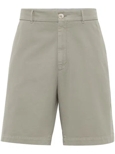 BRUNELLO CUCINELLI STRAIGHT-LEG COTTON BERMUDA SHORTS