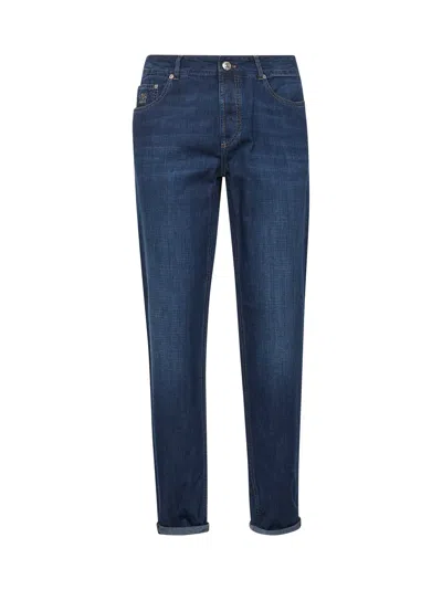 BRUNELLO CUCINELLI STRAIGHT-LEG COTTON DENIM JEANS