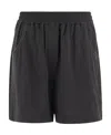 Brunello Cucinelli Straight-leg Cotton Shorts In Black