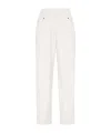 Brunello Cucinelli Straight-leg Cotton Trousers In White