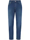 Brunello Cucinelli Straight-leg Jeans In Blue