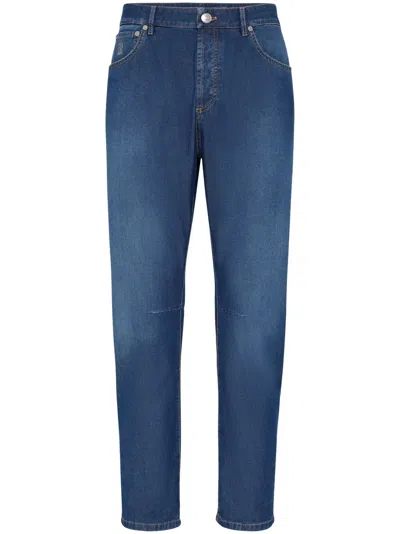 Brunello Cucinelli Straight-leg Jeans In Blue