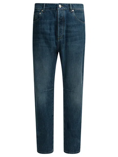 Brunello Cucinelli Straight Leg Jeans In Blue