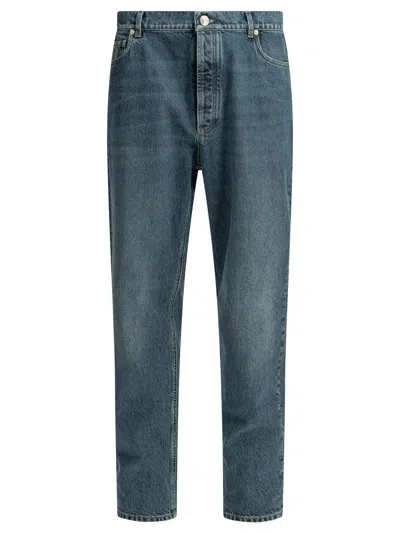 Brunello Cucinelli Straight Leg Jeans In Blue