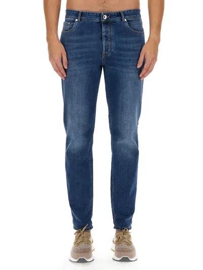 Brunello Cucinelli Jeans  Men Color Denim In Blue