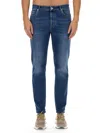 Brunello Cucinelli Camicia Twisted In Seta Dry Marrone In Denim