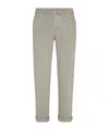 Brunello Cucinelli Men Garment-dyed Comfort Lightweight 5-pocket Jeans In Nude