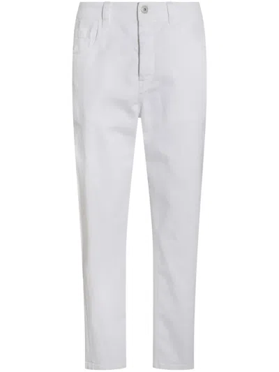 Brunello Cucinelli Straight-leg Jeans In White