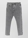 Brunello Cucinelli Straight Leg Jeans With Faded Effect And Five-pocket Design In Gray