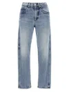 BRUNELLO CUCINELLI STRAIGHT LEG MID RISE JEANS BLUE