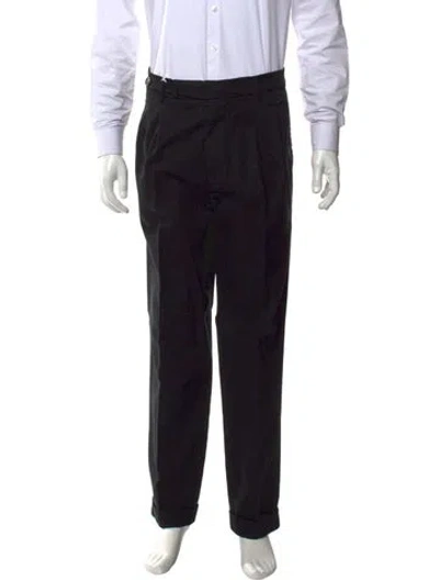 Pre-owned Brunello Cucinelli Straight Leg Pants In Black