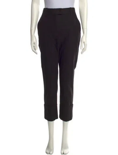 Pre-owned Brunello Cucinelli Straight Leg Pants In Black