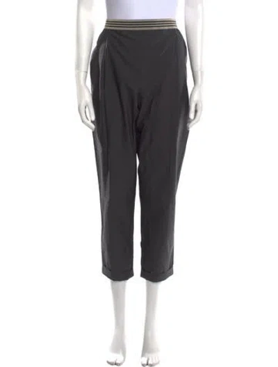Pre-owned Brunello Cucinelli Straight Leg Pants In Black