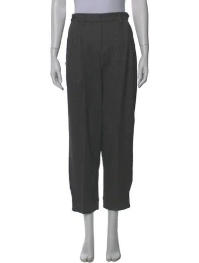 Pre-owned Brunello Cucinelli Straight Leg Pants In Black
