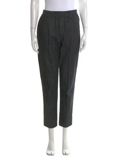 Pre-owned Brunello Cucinelli Straight Leg Pants In Black
