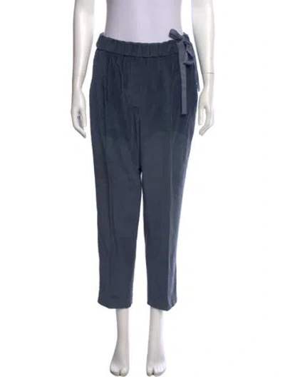 Pre-owned Brunello Cucinelli Straight Leg Pants In Blue