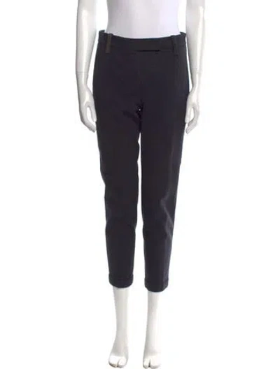 Pre-owned Brunello Cucinelli Straight Leg Pants In Blue