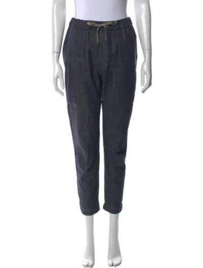 Pre-owned Brunello Cucinelli Straight Leg Pants In Blue