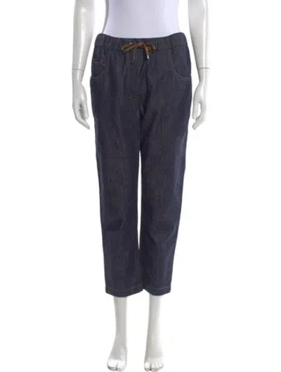 Pre-owned Brunello Cucinelli Straight Leg Pants In Blue
