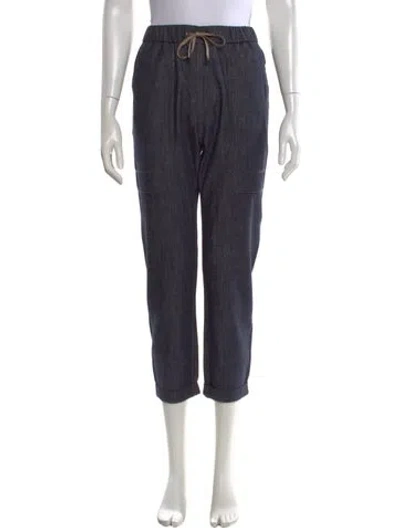 Pre-owned Brunello Cucinelli Straight Leg Pants In Blue