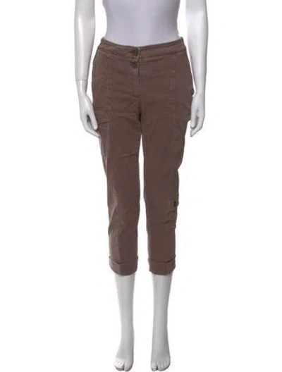 Pre-owned Brunello Cucinelli Straight Leg Pants In Brown