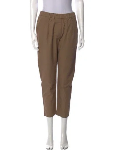 Pre-owned Brunello Cucinelli Straight Leg Pants In Brown
