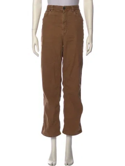 Pre-owned Brunello Cucinelli Straight Leg Pants In Brown