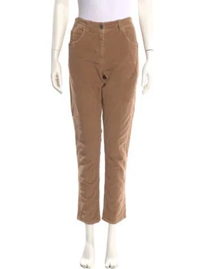 Pre-owned Brunello Cucinelli Straight Leg Pants In Brown