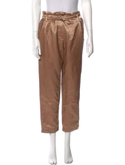 Pre-owned Brunello Cucinelli Straight Leg Pants In Brown