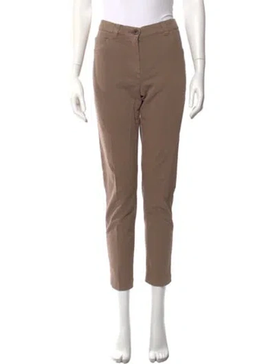 Pre-owned Brunello Cucinelli Straight Leg Pants In Brown