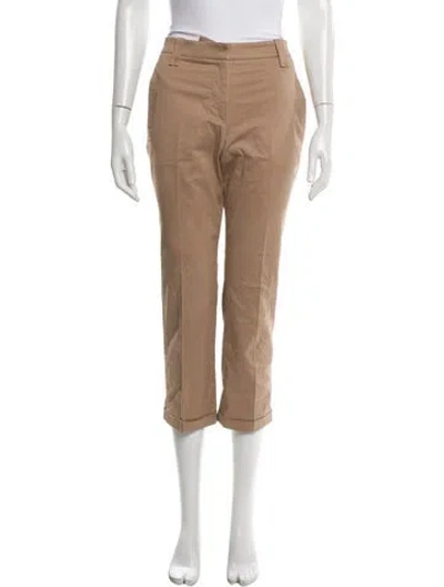 Pre-owned Brunello Cucinelli Straight Leg Pants In Brown