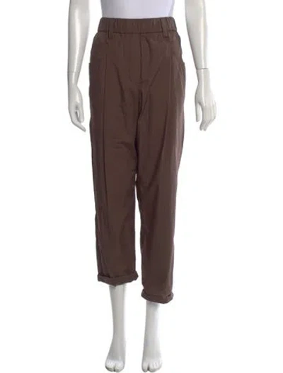 Pre-owned Brunello Cucinelli Straight Leg Pants In Brown
