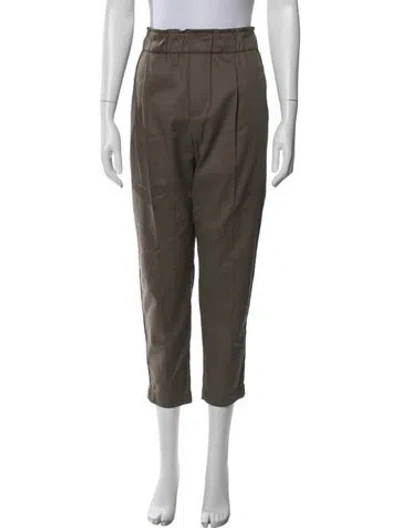 Pre-owned Brunello Cucinelli Straight Leg Pants In Brown