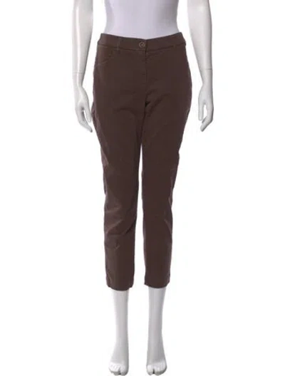 Pre-owned Brunello Cucinelli Straight Leg Pants In Brown