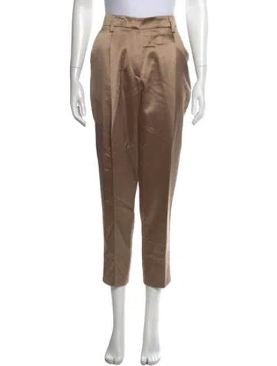 Pre-owned Brunello Cucinelli Straight Leg Pants In Brown