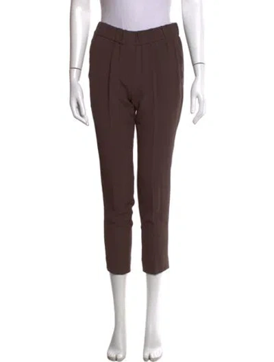 Pre-owned Brunello Cucinelli Straight Leg Pants In Brown