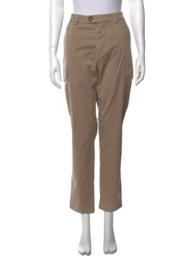 Pre-owned Brunello Cucinelli Straight Leg Pants In Brown