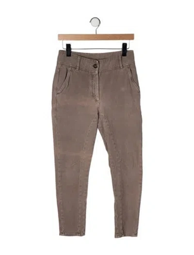 Pre-owned Brunello Cucinelli Straight Leg Pants In Brown