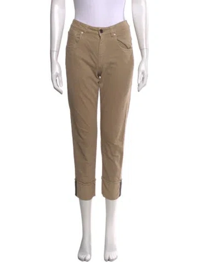 Pre-owned Brunello Cucinelli Straight Leg Pants In Brown