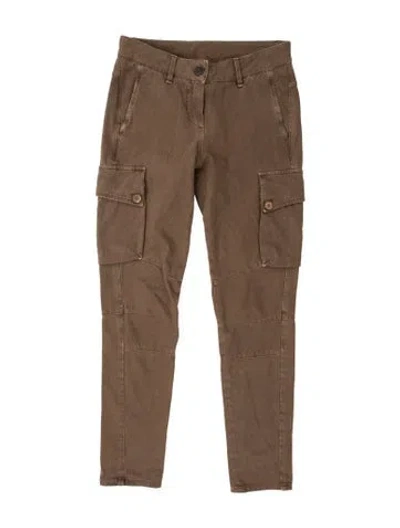 Pre-owned Brunello Cucinelli Straight Leg Pants In Brown